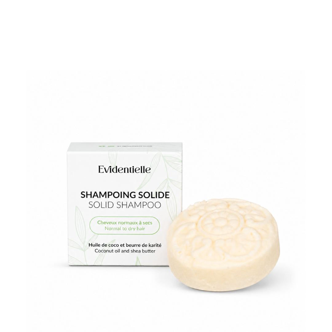 Solid coconut-shea shampoo