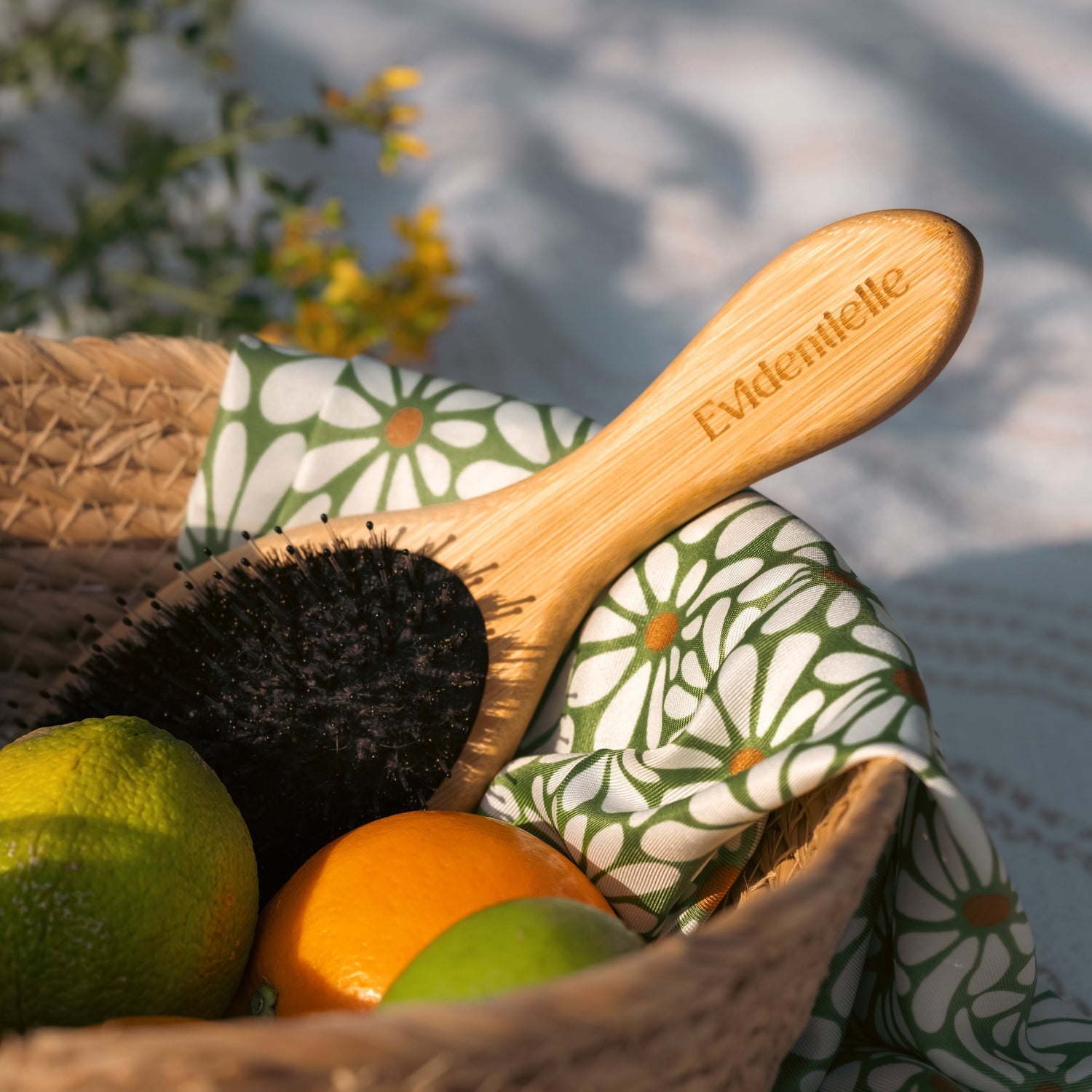 Bamboo hairbrush